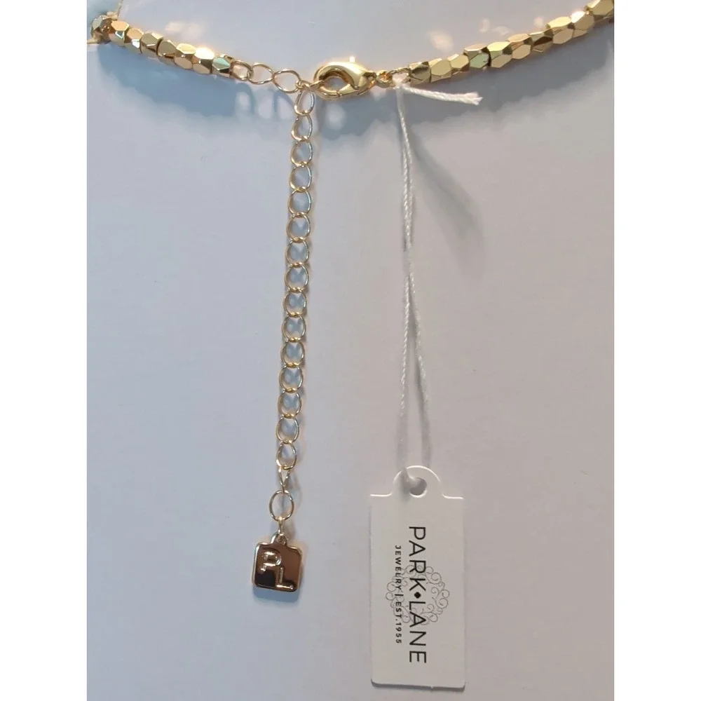 Park Lane Gold Tone Hazy Necklace 16 In with 3 In Extender NWT